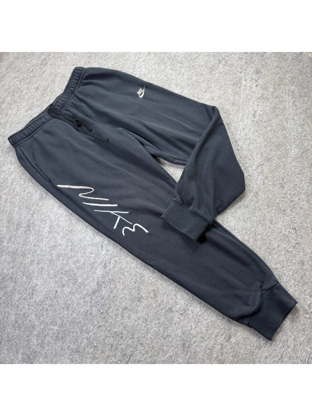 Nike Sportswear Club Fleece Joggers Men L Black Tapered 28" AOP FB7478